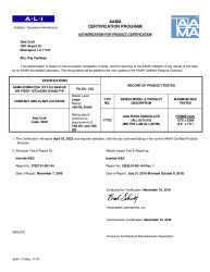 PR CERTIFICATE FL27420 R1 C CAC SCM 4200 PW TAS AW PG50  54X93