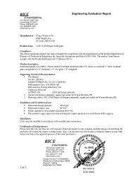 PR TECH DOCS FL27422 R0 AE 1150 PI EVAL REPORT