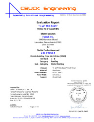 PR TECH DOCS FL27459 R0 AE 1 SLIMSEAM ALUM ONWOODDECK EVALREPORT