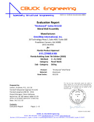 PR Instl Docs FL27460 R5 II 04 Knotwood KEC R5 HVHZ EVALREPORT