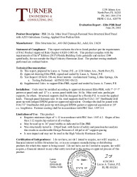 PR TECH DOCS FL27503 R0 AE EVALREPORT-ELITE-PBR-ROOF