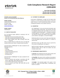 PR INSTL DOCS FL27583 R0 II CCRR-0259 4-27-18
