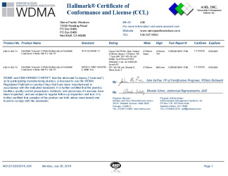 PR CERTIFICATE FL27659 R0 C CAC 436-H-105.73-75