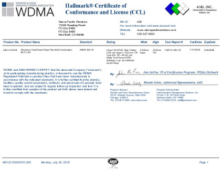 PR CERTIFICATE FL27661 R0 C CAC 429-H-519.08