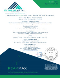 PR TECH DOCS FL28059 R0 AE 24GA PEAKMAX PLYWOOD