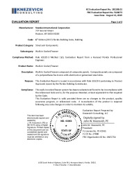 PR TECH DOCS FL28473 R1 AE KC EVALUATION REPORT 181108.01 DSS