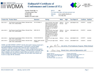 PR CERTIFICATE FL28787 R0 C CAC FL22312 R2 C CAC 449-H-018.11, 13, 14, 15
