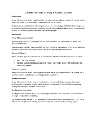 PR Instl Docs FL28814 R0 II Installation Instructions Strong-R Structural Insulation