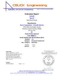 PR Instl Docs FL28867 R0 II 1 3N-32 SteelRoofDeck EVALREPORT
