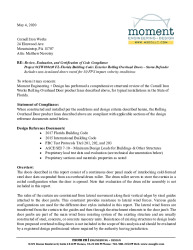 PR TECH DOCS FL28885 R1 AE EVAL REPORT CIW DEF SS