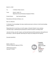 PR TECH DOCS FL29194 R0 AE CERT OF INDEPENDENCE SIGNED