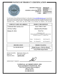 PR CERTIFICATE FL29214 R0 C CAC NAMI CERTIFICATION - NI014443 (CG-01 FW)