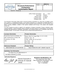 PR CERTIFICATE FL29254 R1 C CAC 757-104CAR MODEL SS46 PVC SINGLE SLIDER 14 12 14 XOX