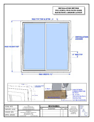 PR Instl Docs FL29267 R0 II PD10 PATIO DOOR  ELEVATION  ANCHOR LAYOUT