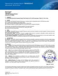 PR TECH DOCS FL29437 R1 AE FSH FL EVALUATION REPORT - SIP ROOFS 2019-05-01