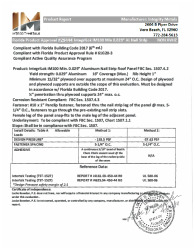 PR TECH DOCS FL29444 R0 AE INTEGRITY METALS INTEGRILOK IM 100 MIN .029 AL NAIL STRIP - CSS