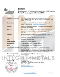 PR Instl Docs FL29444 R1 II 26ga IM450 plywood