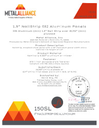 PR INSTL DOCS FL29523 R1 II 32AL 150SL PLYWOOD NONHVHZ