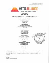 PR Instl Docs FL29523 R0 II 1.0 NS .032 Aluminum NON HVHZ C Report w Detail