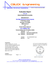 PR TECH DOCS FL29683 R1 AE 01 HC16 STEEL EVALREPORT