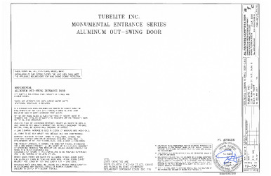 PR Instl Docs FL29696 R1 II SS - Monumental OS Door (LMI) DWG 19-33F (R1)