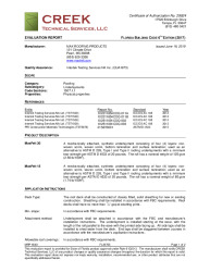 PR Instl Docs FL29705 R0 II MRP19001 2017 FBC Eval Underlayments