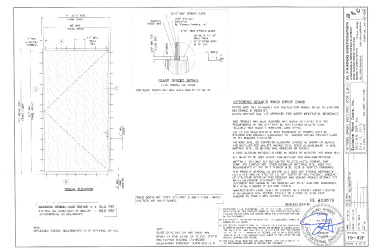PR Instl Docs FL29879 R2 II SS - Glazed OS Opaque Wood Pivot Door - DWG 19-42F