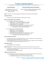 PR TECH DOCS FL29967 R0 AE PER ACE-1020 SUNSETWINDOWS FIXEDWINDOWS SS