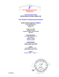 PR TECH DOCS FL30069 R0 AE EVO RIVETLESS ARCHITECTURAL PANEL SYSTEM