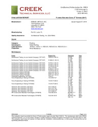 PR INSTL DOCS FL30304 R0 II DRX19003 2017 FBC EVALUATION REPORT HVHZ METAL ROOFING 082719
