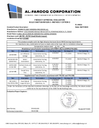 PR TECH DOCS FL30313 R2 AE SS - 100 HR WDW (SMI) -PAE 2020