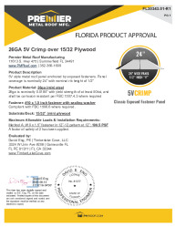 PR TECH DOCS FL30343 R1 AE 26GA 5VCRIMP PLYWOOD