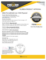 PR TECH DOCS FL30343 R1 AE 26GA PERMASHIELD PLYWOOD
