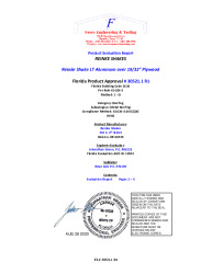 PR TECH DOCS FL30521 R1 AE FL30521.1 REINKE SHAKE LT OVER PLYWOOD HVHZ SEALED