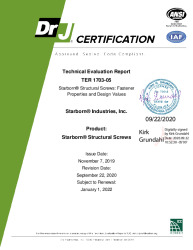 PR TECH DOCS FL30525 R1 AE 200922 TER 1703-05 STARBORN FASTENER PROPERTIES SEALED