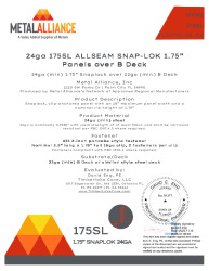 PR INSTL DOCS FL30780 R2 II 24GA 175SL BDECK