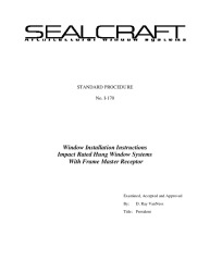 PR INSTL DOCS FL30852 R1 II I-170 DH IMPACT INSTALLATION WITH FRAME MASTER