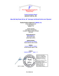 PR Instl Docs FL30920 R1 II FL30920.1 Max-Rib Roof Panel over 1x4 Wood Purlins Eval Report sealed