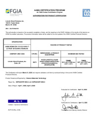 PR CERTIFICATE FL31300 R3 C CAC 12-0 X 8-0 WOOD WIDE LIFESTYLE SLIDE DOOR - HIGH PROFILE SILL