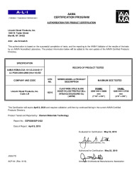 PR CERTIFICATE FL31300 R0 C CAC 8-0 X 9-0 CLAD WIDE STILE SLIDE DOOR - LOW PROFILE SILL
