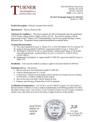 PR TECH DOCS FL31327 R0 AE EVALREPORT-UCAPO-IZ3