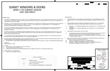 PR Instl Docs FL31343 R0 II NL-0112 Rev0 Casement Sunset ss