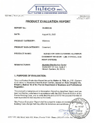 PR TECH DOCS FL31377 R1 AE VFP 8000 OUTSWING CASEMENT - 20-226 - EVALUATION REPORT SS