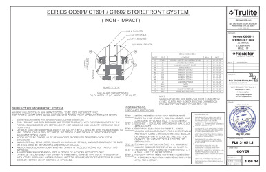 PR Instl Docs FL31651 R0 II CT602 Aluminum Storefront-NI ( AD20-01)- 2020.05.04. SS
