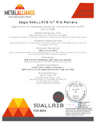 PR Instl Docs FL31652 R2 II 26ga 50AllRib OSB im