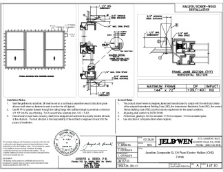 PR Instl Docs FL31796 R3 II Auraline Composite SL SH Fixed Center Mullion (CHS) 3 Wide FBC 07-27-20