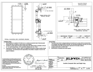 PR Instl Docs FL31796 R0 II Auraline Side Load Single Hung FBC Installs (36x96) 2-6-20 (1)
