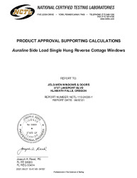PR TECH DOCS FL31796 R2 AE 24330-1 JELD WEN AURALINE SIDE LOAD SH REVERSE COTTAGE FBC