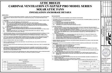 PR Instl Docs FL31962 R1 II ATBR0001 Rev0 Series Cardinal Ventilation XLP XLP PRO ss