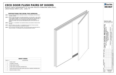 PR Instl Docs FL32083 R1 II RD1529 Ceco 80fps Assy paired doors